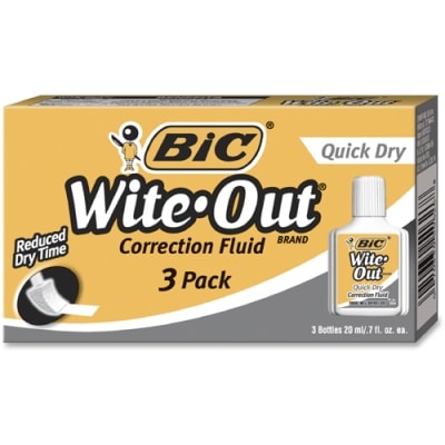 Bic Wite-Out Correction Fluid, 2 in 1 - 1 fluid, 0.5 fl oz