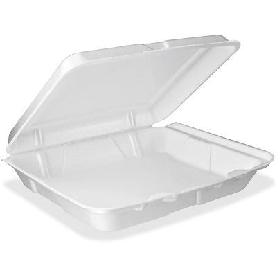 Dart Plastic Container, 3 Compartments, Hinged - 250/Case