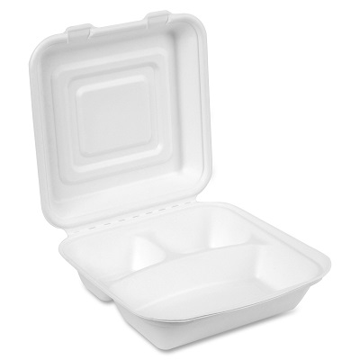 125-Pack) 6 x 6 x 3 Clear Hinged Lid Plastic Takeout To Go Box Container  New