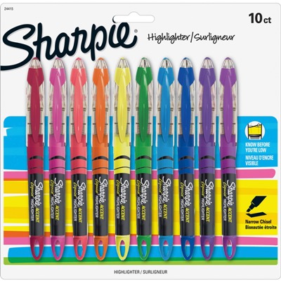 Sharpie® Clear View Highlighter Stick - Office Pack, Chisel Tip