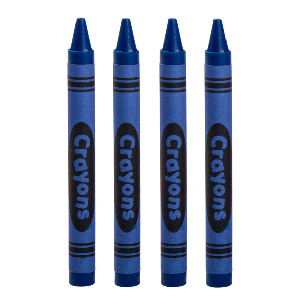 Premium Kids' Blue Crayons Loose Bulk 500/Pack | #MCRAYBB500 ...