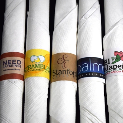 restaurant paper napkins customized logo and