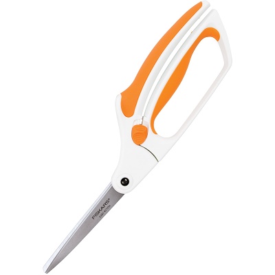 Fiskars Softgrip Contoured Performance Scissors All Purpose - Stainless  Steel - 8 - Fabric Scissors for Office, Arts, and Crafts- Grey