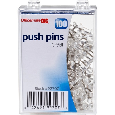 Officemate Giant Push Pins, 12 Per Pack, 6 Packs : Target