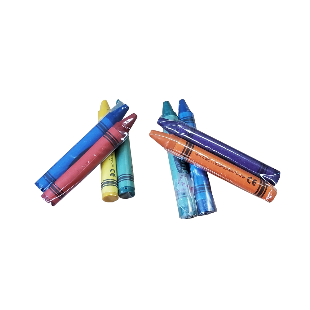 Premium Kids' Restaurant Crayons Loose Bulk 6 Colors, 3000 Total