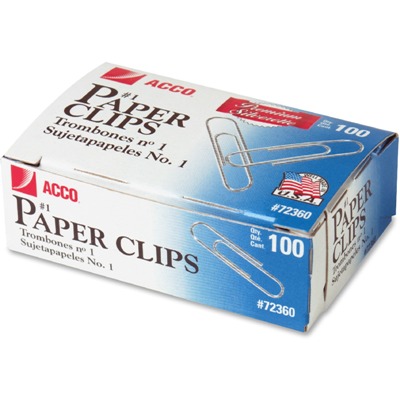 Paper Clips Assorted Sizes, Large Paper Clips, Small Paper Clips, Paper Clip,  Paperclips, Pack of 3 Boxes of 100 Clips Each (300 Clips Total) :  : Office Products