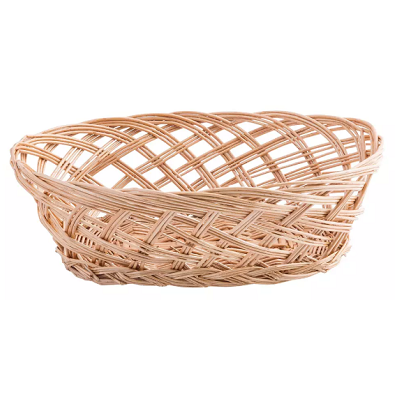 Tablecraft HM1175GN 8-1/4X3-1/4 Hand Woven Ridal Green Round Basket